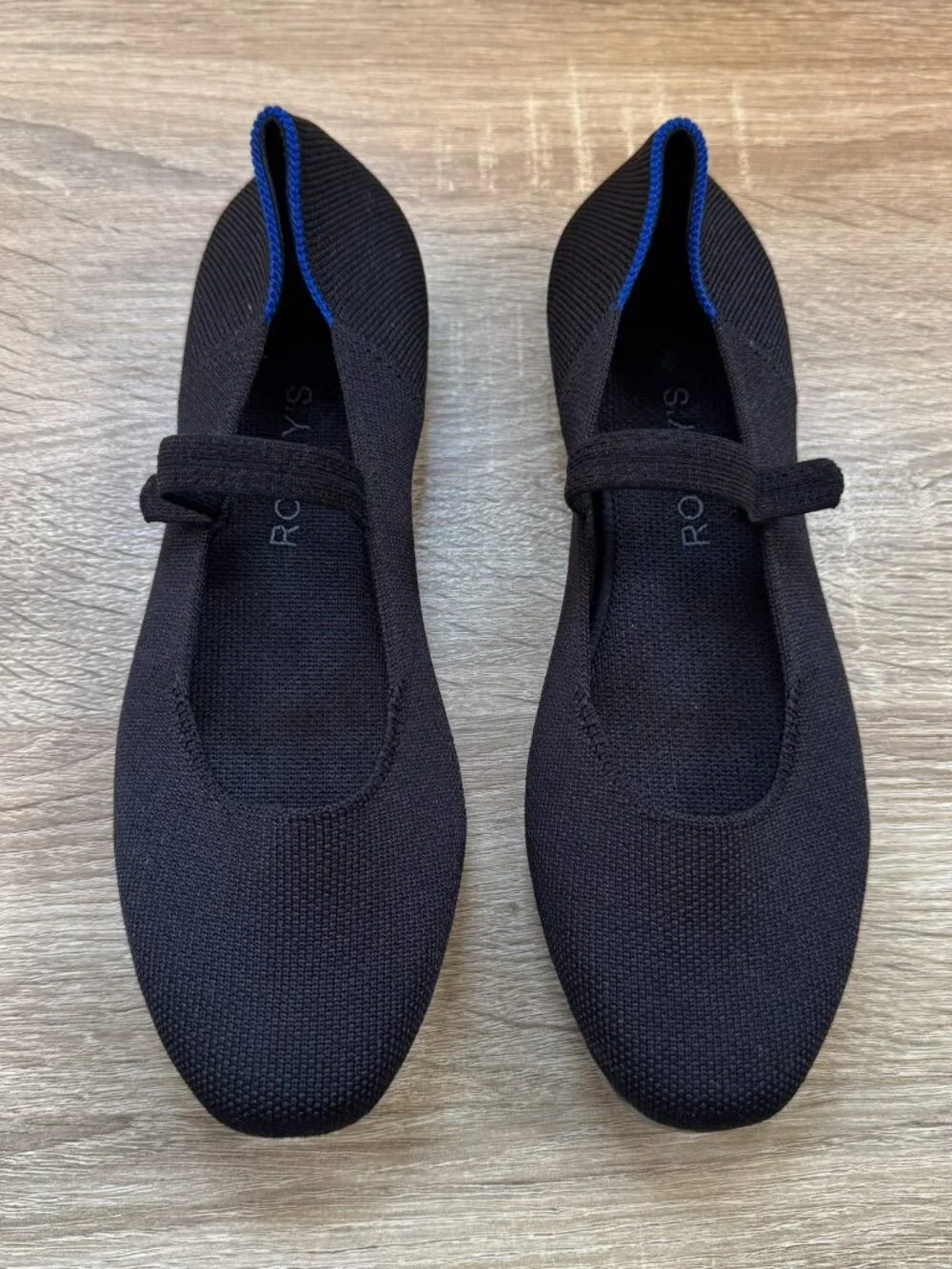 New Rothy's The Square Mary Jane Flats in Black 7.5